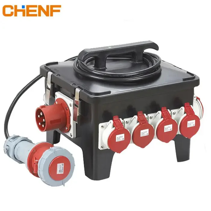 CHENF IP65 정션 산업플매트 카펫 러그 소켓 전원 3상 전기 방수 배전함