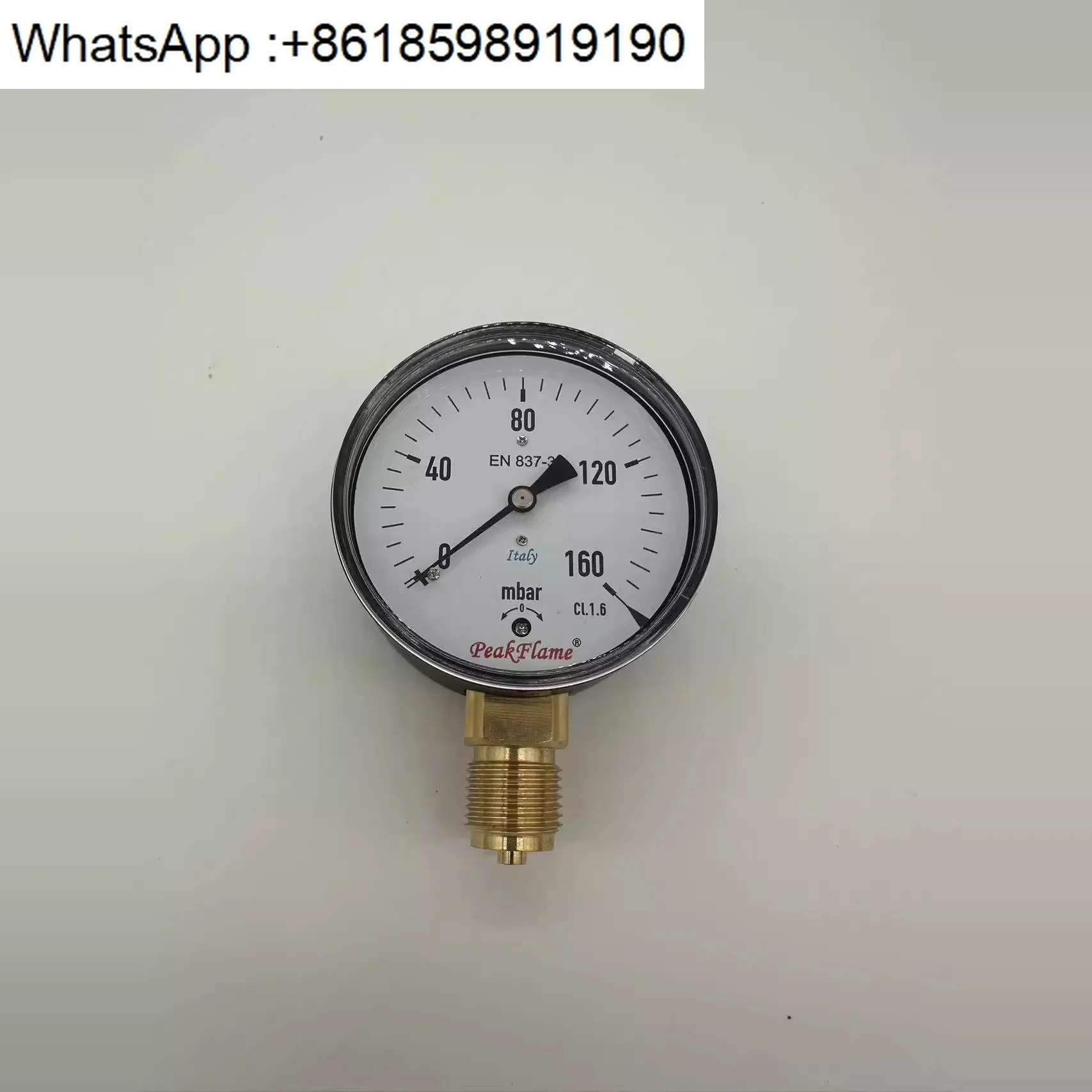 EN837-3/ 압력 게이지 0-100mbar/0-160mbar/0-250mbar
