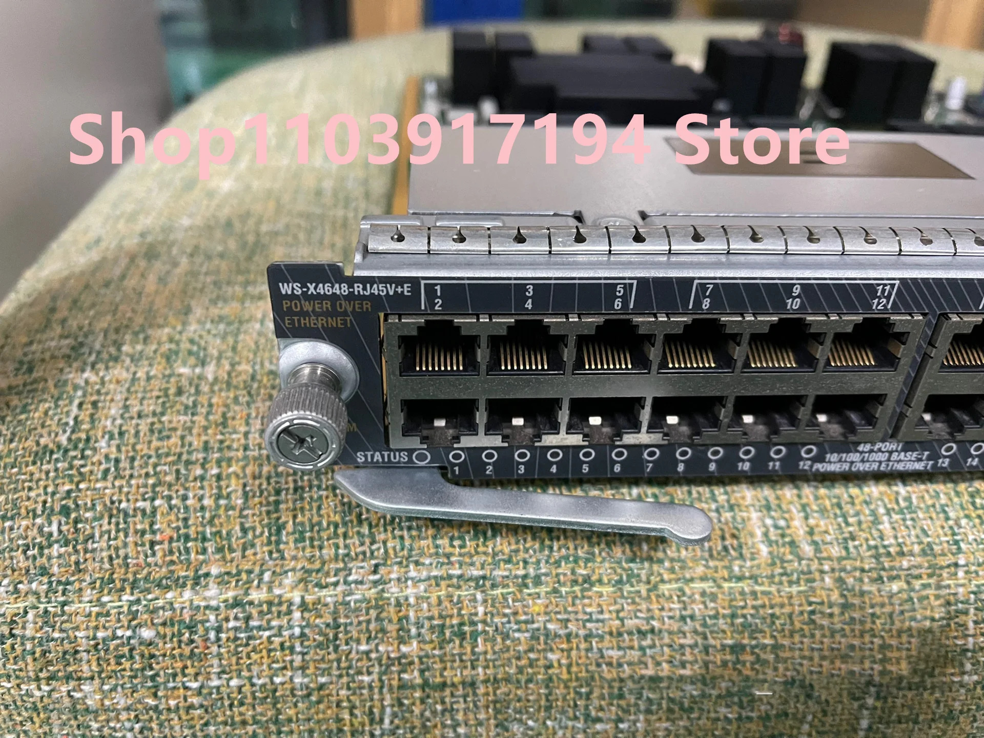 Cisco WS-X4648-RJ45V E 48 포트 기가비트 Poe 전원공급장치 모듈 인터페이스 카드