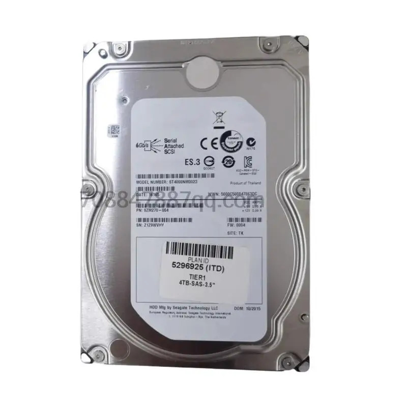 오리지널 ST4000NM0034 4T SAS 12G 3.5 4TB 12Gb