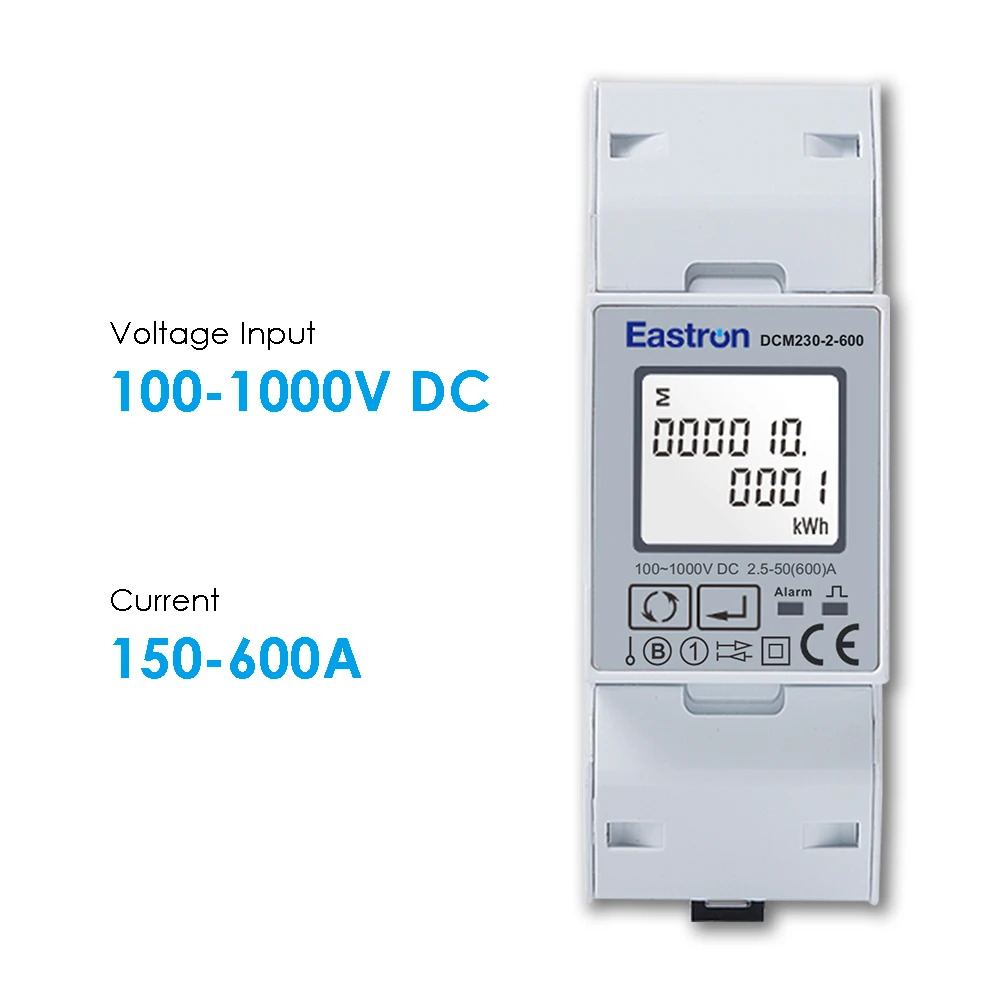 Eastron DCM230-2 시리즈 MID 승150-600A 고속 DC 충전기전류 RS485 전압 측정기