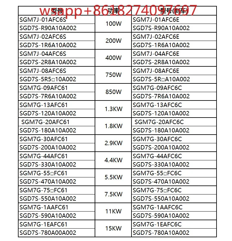 Yaskawa 드라이브 SGDV SGD7S-R70/R90/1R6/2R8/5R5/7R6/120A00A 01A0002