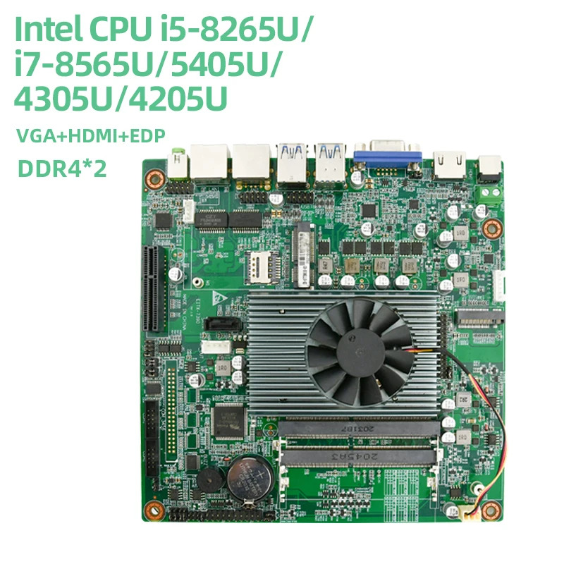 Hu-7390 미니 ITX 산업제어 마더보드 통합 컴퓨터 고성능 i5-8265U