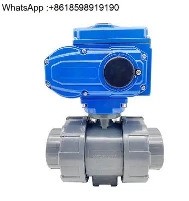 전기 플라스틱 볼 밸브 Q911F 산 알리 PVC 이소켓 와이어 포트 AC220V