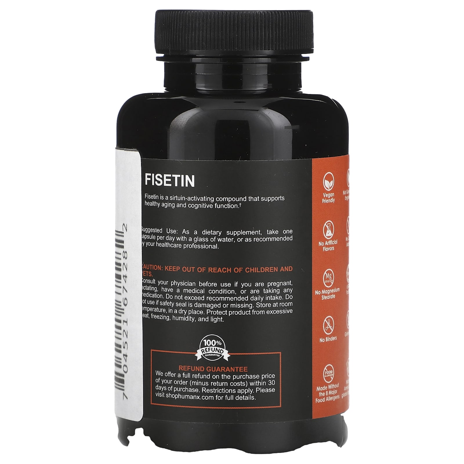 휴먼엑스 피세틴 500mg 30캡슐, 1개 - 상세 이미지 3