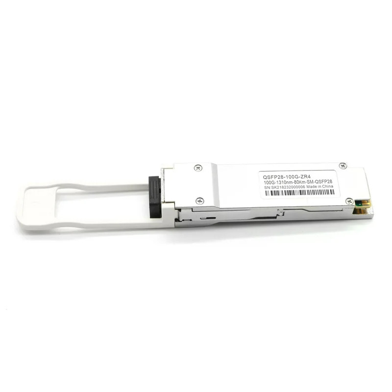 QSFP28 100G ZR4 80km 1310nm LC 커넥터 SMF QSFP 100GGE SFP 광섬유 모듈