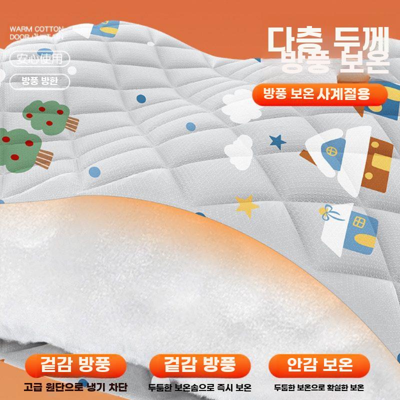 겨울 방풍 보온 창문 커튼 무타공 흡착 단열 에어컨 - 상세 이미지 5