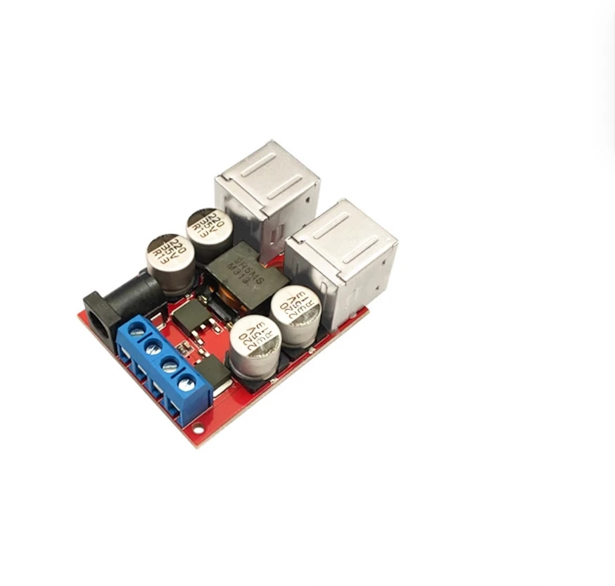 Luotie toolsDC-DC 스텝 다운 전원 모듈 자동차 DIY 휴대폰 지능형 충전기 12 24V  5V8A4USB 포트