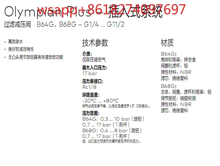 B64G-4GK-AD3-RMNNorgren 필터 감압밸브 G1/2