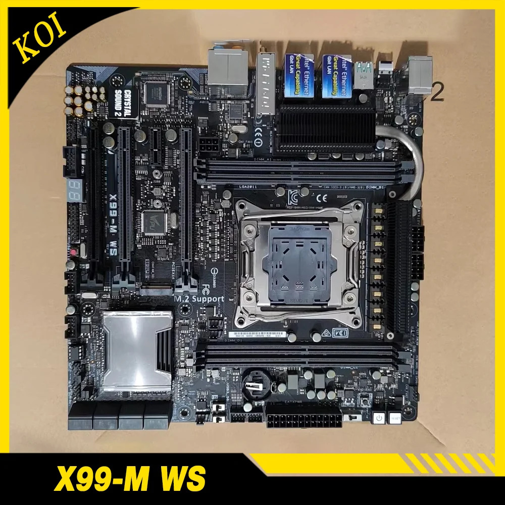 ASUS호환 X99-M WS LGA 2011v3 데스크탑 메인보드 DDR4 64GB mITX