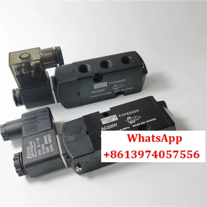 솔레노이드 밸브 TYPE5225 AC220V DC24V 2위치 5방향 플레이트 방향