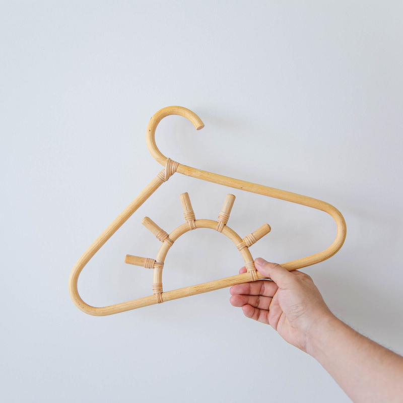 써니 라탄옷걸이 미니 우드 아이방옷걸이 꾸미기 옷가게 옷행거 3P세트