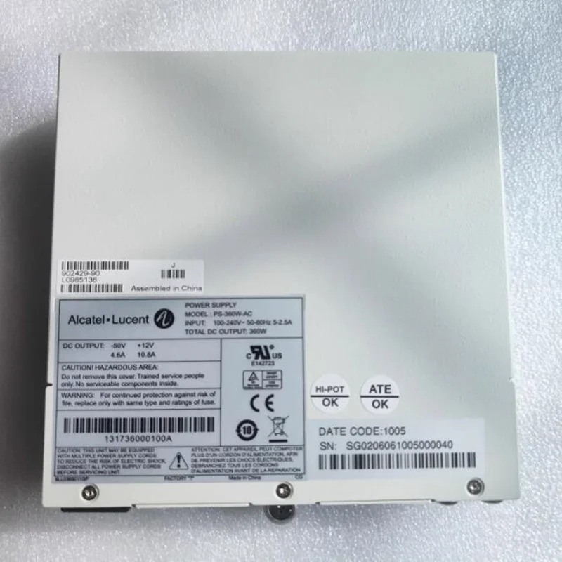 Alcatel lucent 360W PS-360W-AC새 전원공급장치