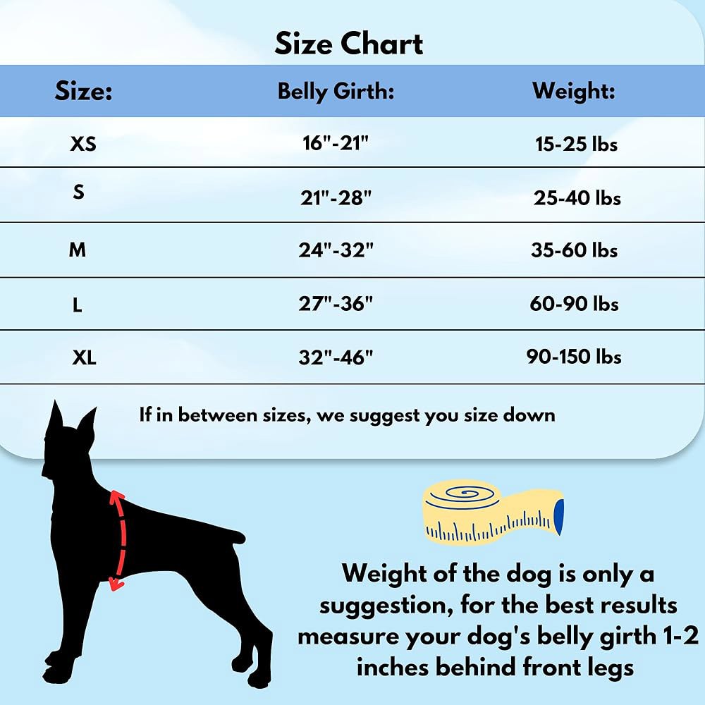 ShawnCo 드림 워크 노풀 개 하네스 - 소형, 중형 및 대형견(머스탱 레드, M)의 당김을 방지하는 데 도움을 주는 조절 가능하고 편안하며 사용하기 쉬운 반려동물 보호소 - 상세 이미지 3