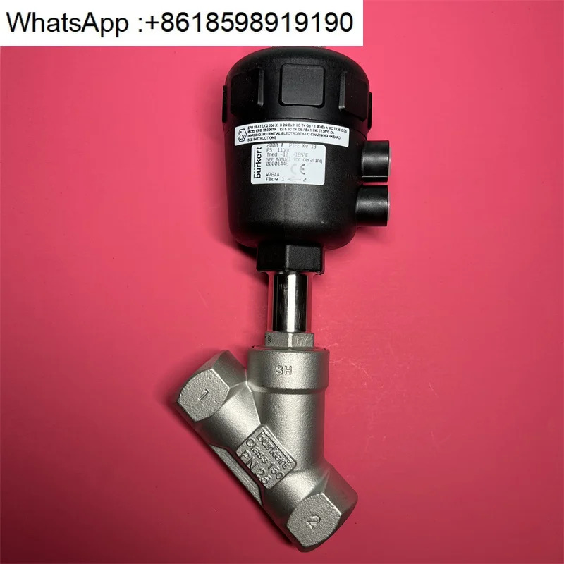 2000 A DN25 316L PTEF PN25 공압 앵글 시트 밸브 G1 인치 00001446
