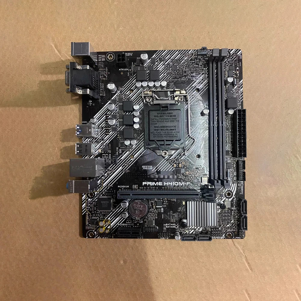 A-S-U-S 마이크로 H410 마더보드프라임 H410M-F 64GB USB3.2 USB2.0 VGA LGA 1200 DDR4