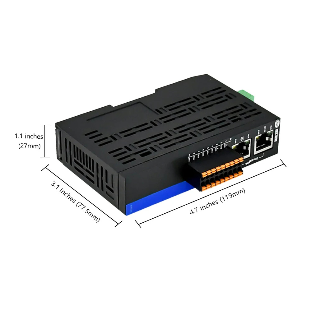 Adipcom KTL-SP40A EtherCAT 슬레이브 IO 모듈 4포트 RS485 변환기 카드 산업이더넷-직렬 Modbus RTU DIN 레일 Mou