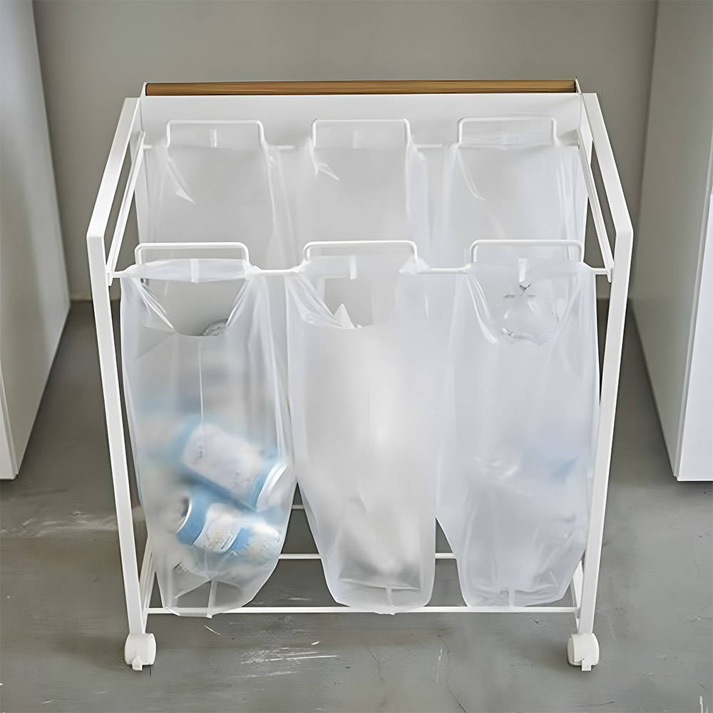 종량제 봉투거치대 분리수거 트롤리 철제 분리수거함 이미지 8