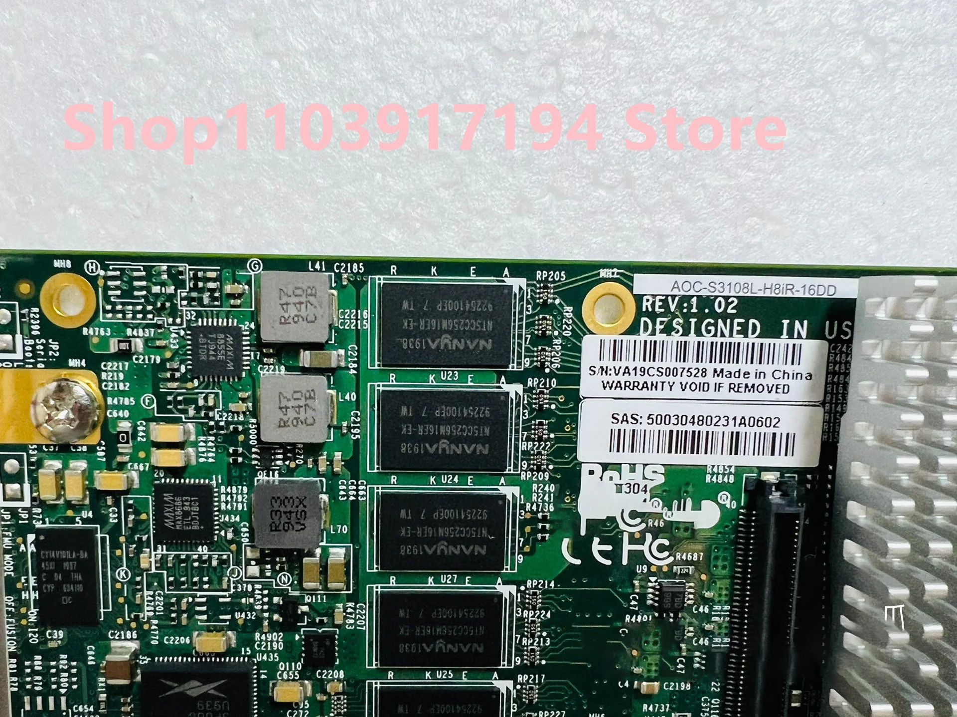 AOC-S3108L-H8IR-16DD SAS 내부 RAID 어댑터