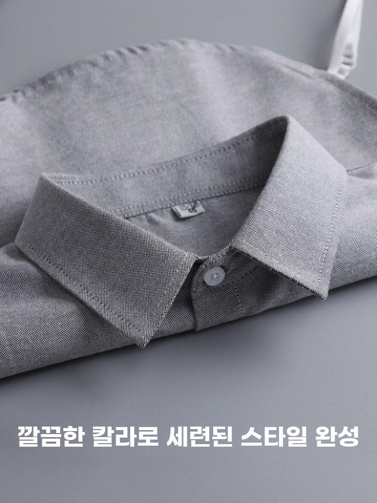 남성용 셔츠 가짜 카라 순면 화이트 정장 레이어드 소품 - 상세 이미지 2
