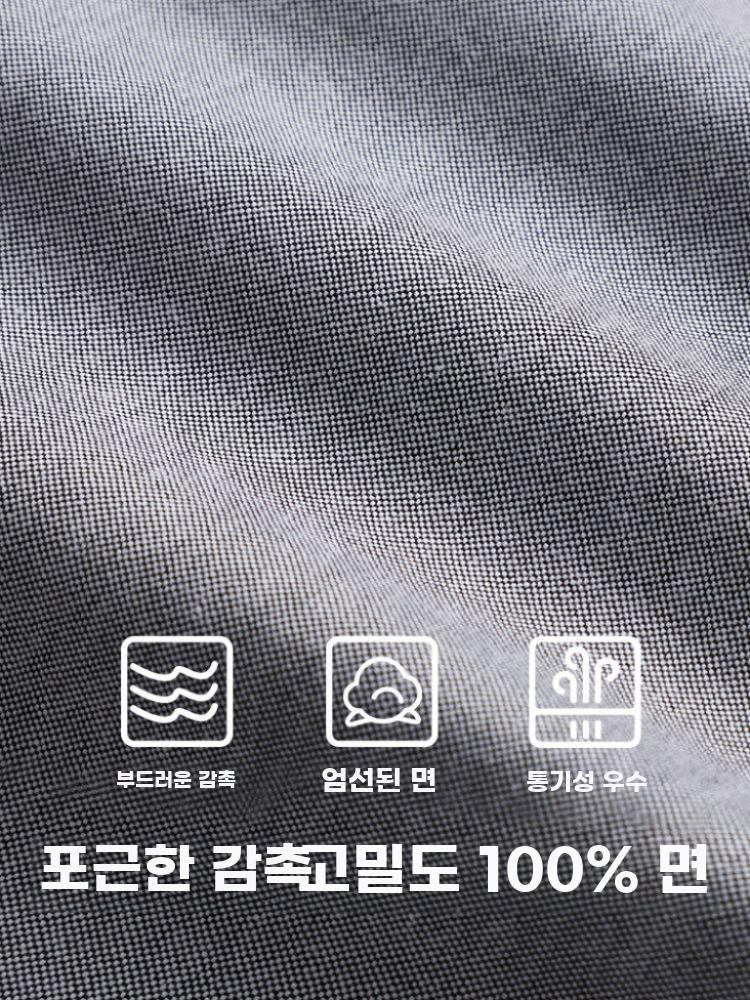 남성용 셔츠 가짜 카라 순면 화이트 정장 레이어드 소품 - 상세 이미지 3