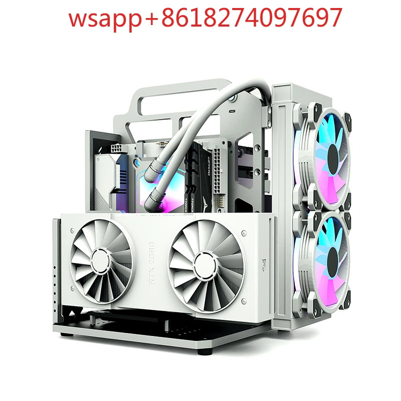 SuYan AS ITX 마더보드 오픈알루미늄 합금 랙 휴대지지대 수냉식 설치
