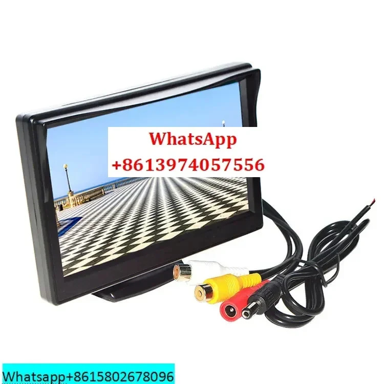 5 인치 Tft Lcd 자동차 지붕 Rearview 역방향 디스플레이 가 포함된 800x480 12v 휴대자동차 모니터