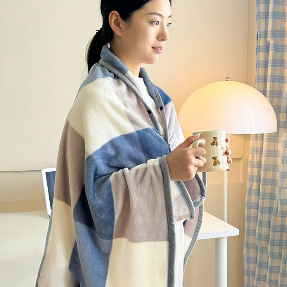 코지 극세사담요 입는 블랭킷 양털이불 캠핑 쇼파 보온 거실 휴대용 차박