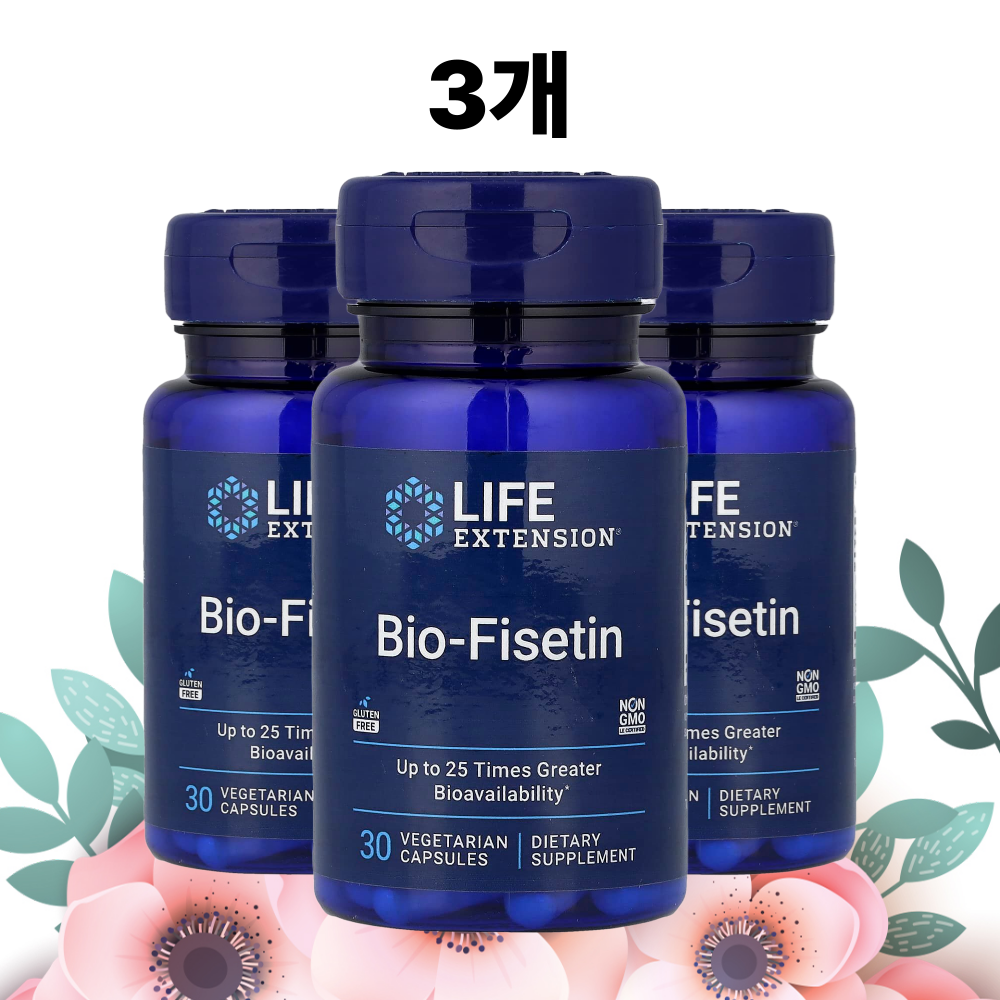 라이프익스텐션 피세틴 Life Extension 30캡슐, 3개 - 상품 이미지