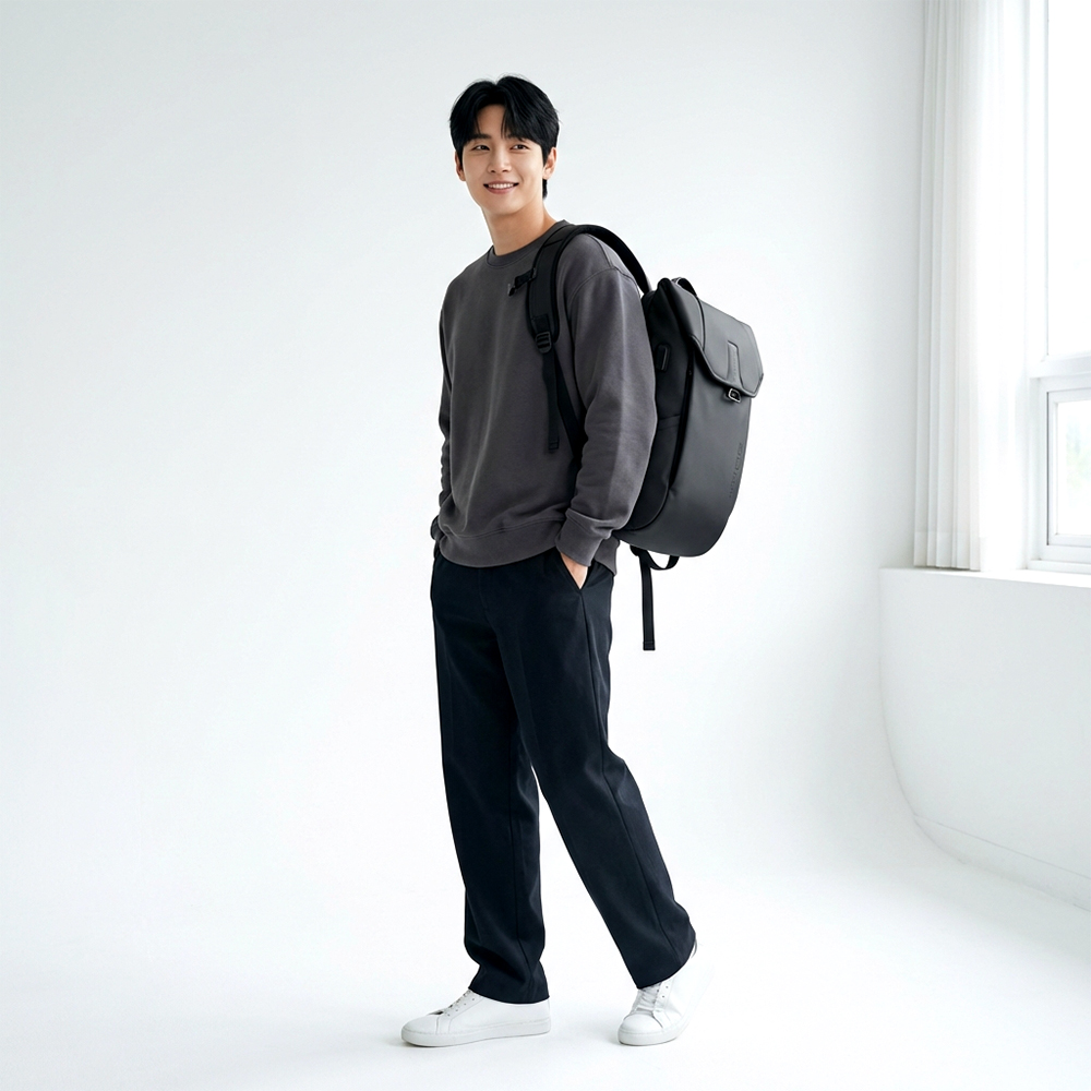 벤지 남자 데일리 여행용 백팩 노트북 캐리어 결합 - 상품 이미지