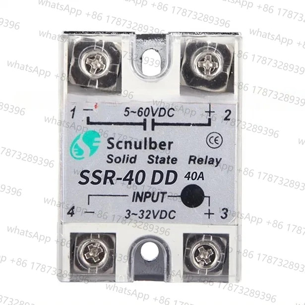 10개 SSR-40DD FOTEK 단상 솔리드 스테이트 릴레이 40A DC 제어 SSR40DD