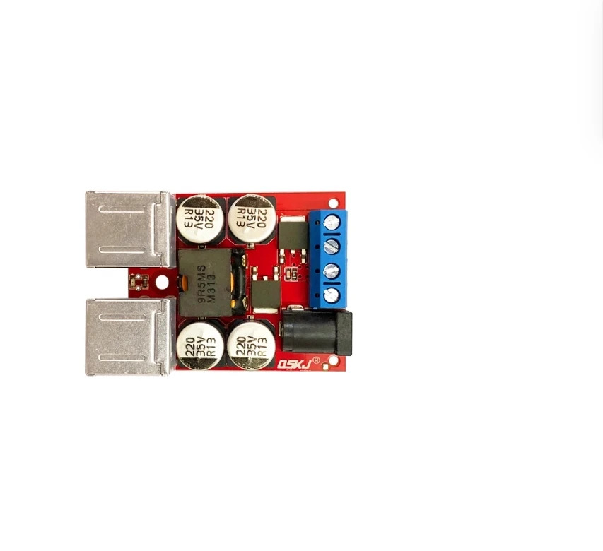 Luotie toolsDC-DC 스텝 다운 전원 모듈 자동차 DIY 휴대폰 지능형 충전기 12 24V  5V8A4USB 포트
