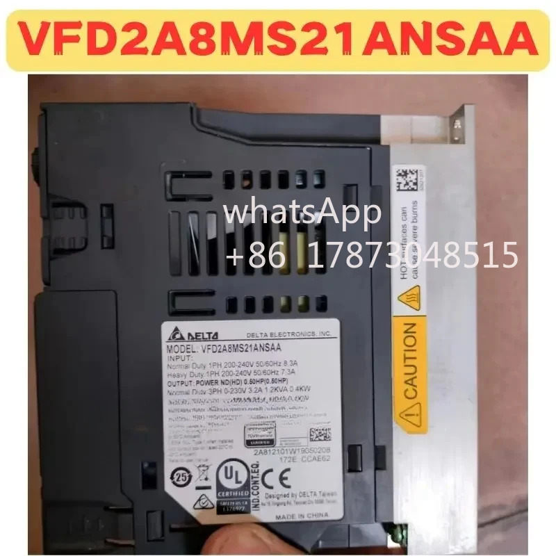 리퍼 주파수 변환기 VFD2A8MS21ANSAA 정상 기능 완료