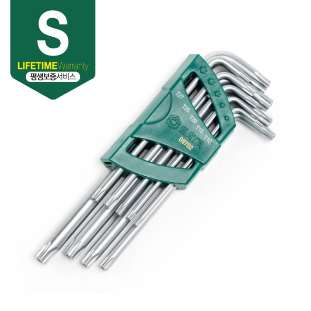 사타 SATA 별 렌치 세트 9PCS 09702 기억자 별랜찌 - 상세 이미지 2
