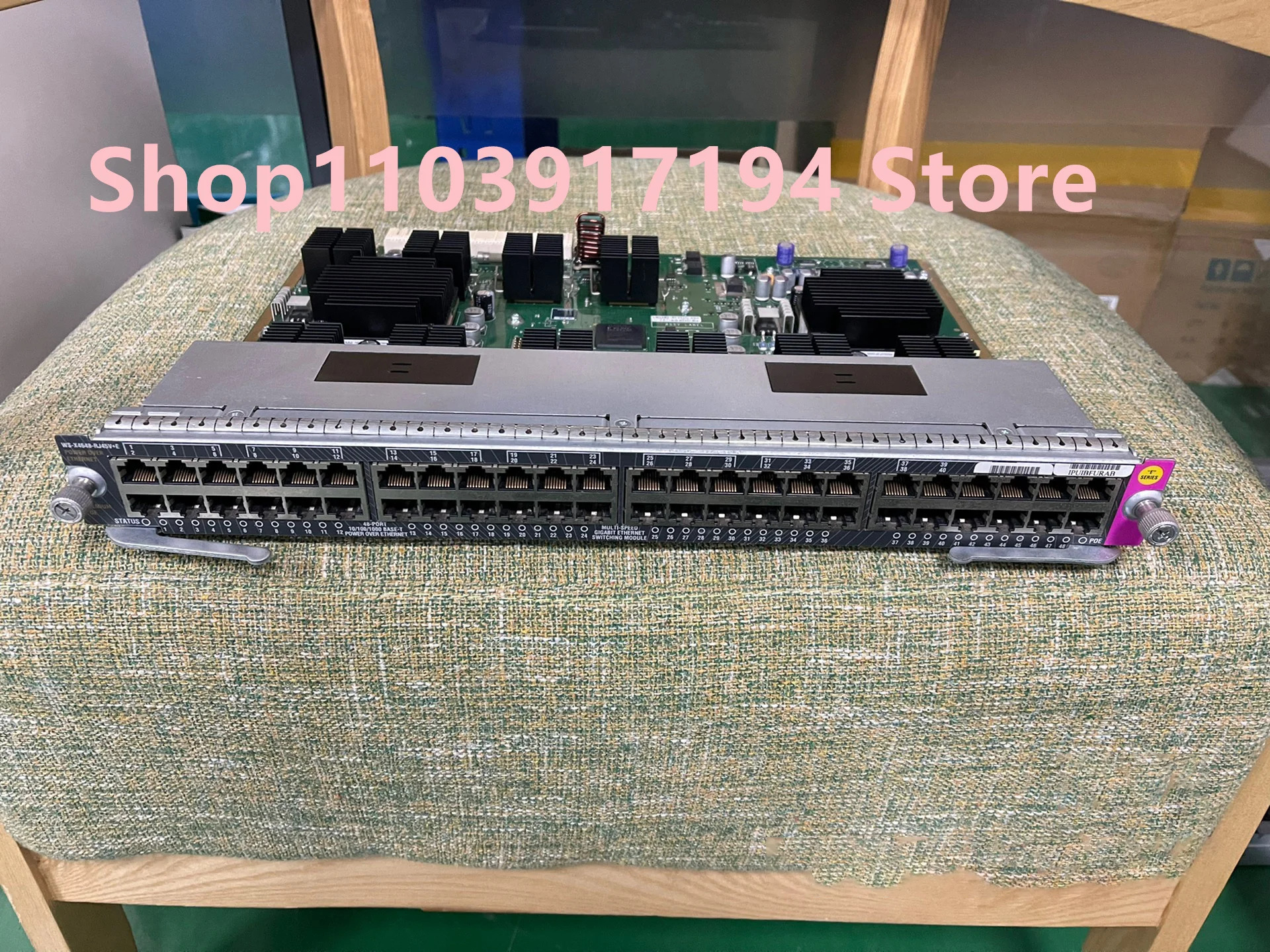 Cisco WS-X4648-RJ45V E 48 포트 기가비트 Poe 전원공급장치 모듈 인터페이스 카드