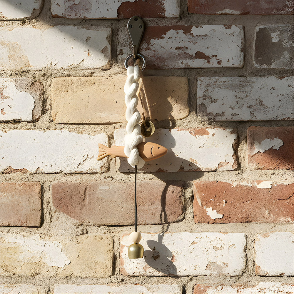 액막이명태도어벨 풍경소리 핸드메이드 마크라메 물고기 문종