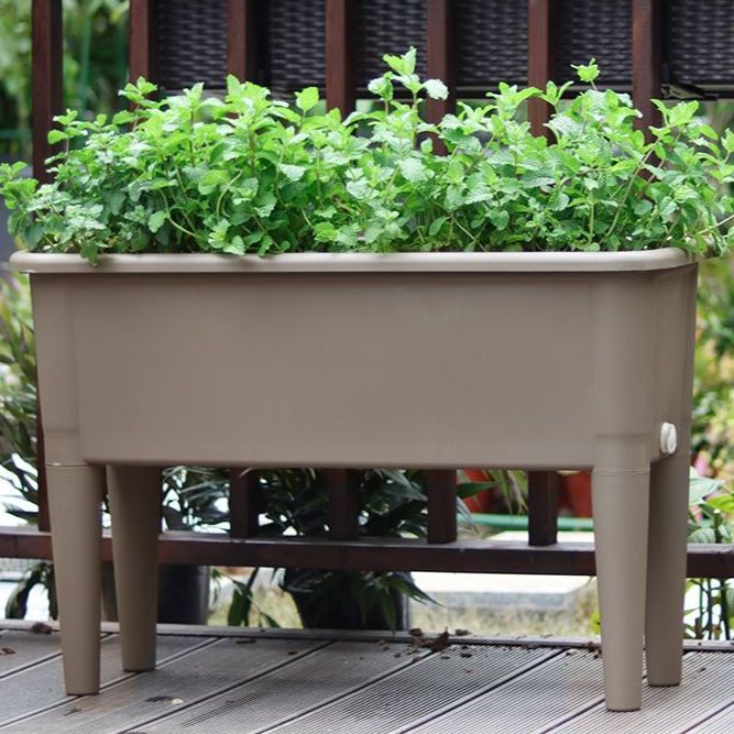 대형 화단 화분 플라스틱 사각 플랜트 상자 옥상 텃밭 베란다 박스 테라스 - 상품 이미지