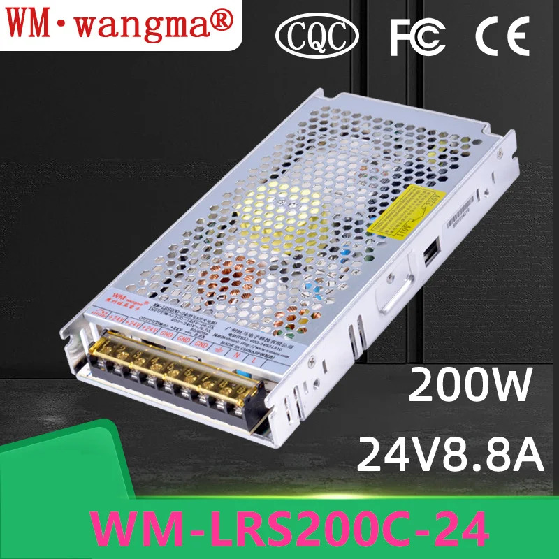 WANGM호환A 12V17A 24V8.8A 200W WM-LRS200C-12 WM-LRS200C-24 WM-LRS200-12 새 전원공급장치