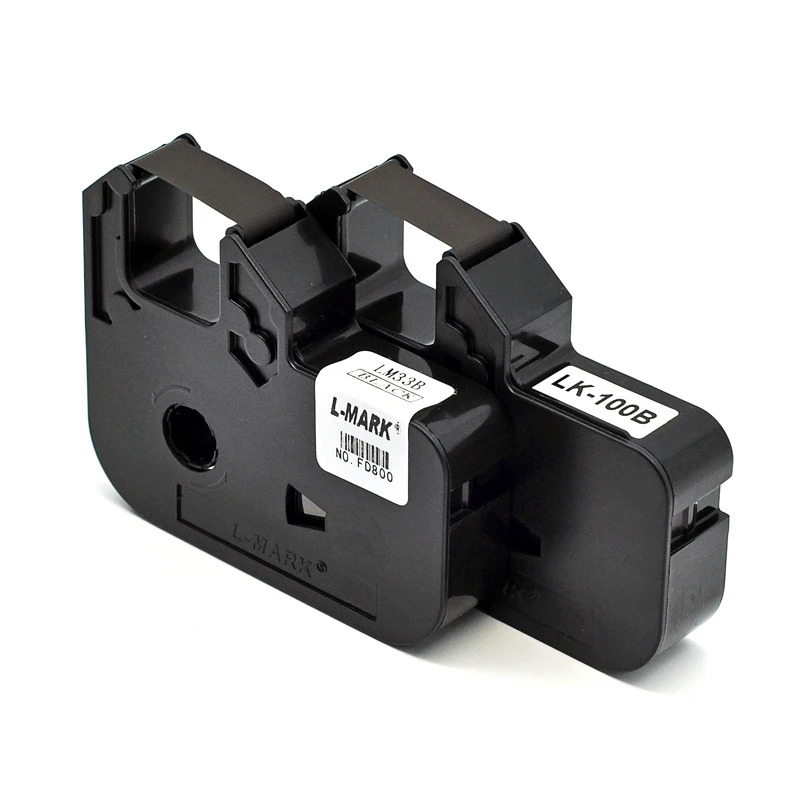 포스 코드 라넘버 머신 컬러 리본 LK-320/330/340 LK-100B/33B 블랙