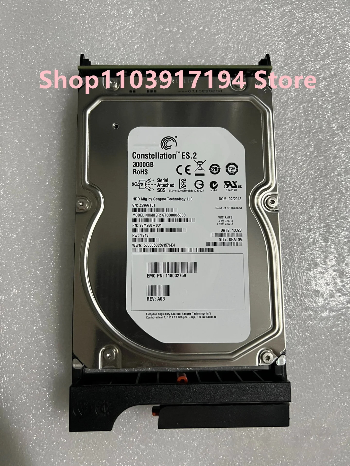 EMC 005050291 V2-PS07-020 2TB SAS 3.5 인치 하드