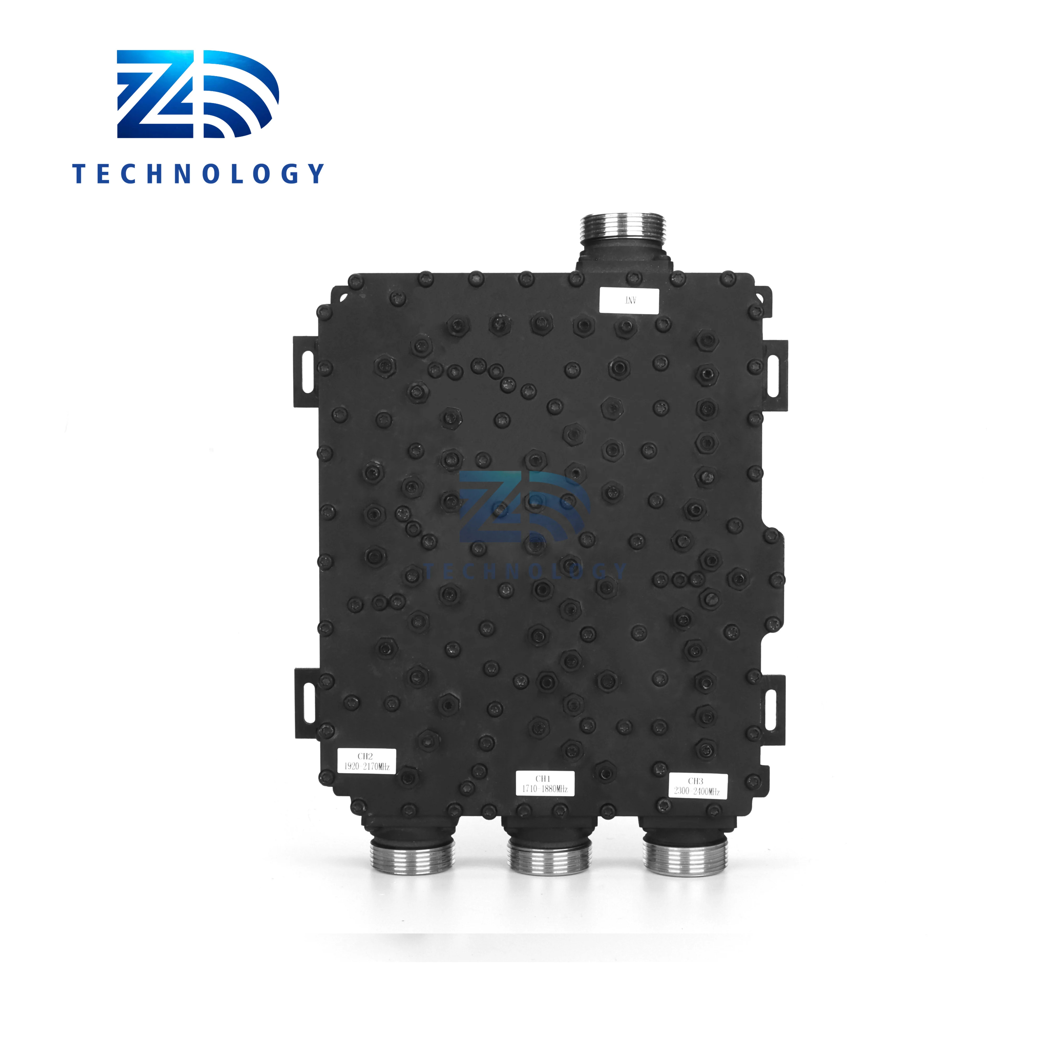 공장 690-960/1695-2200/2300-2700 MHz N/7/16/4.3-10 암 삼단일 장치 삼밴드 결합기