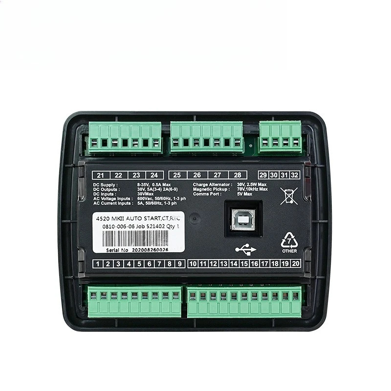 DSE4520MKII 시티 파워 효율 자동 시동 컨트롤러 디젤 발전기 예비 부품 제어 화면 모듈
