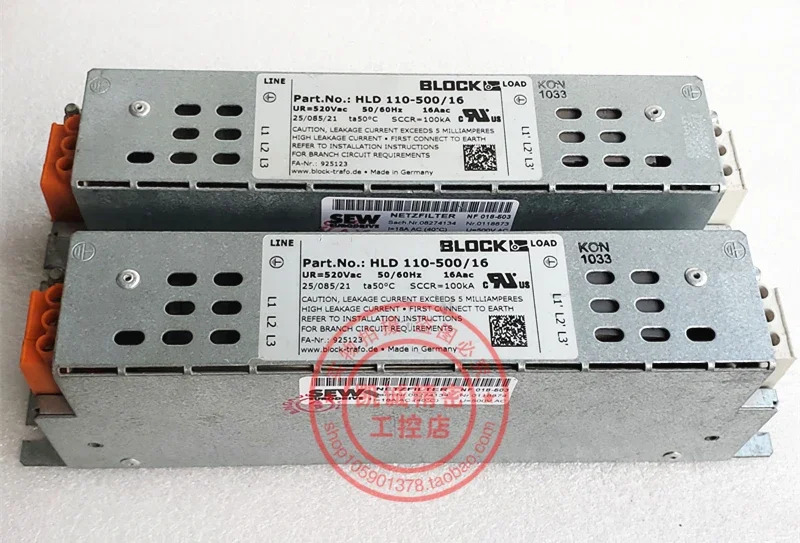 2025.4 HLD 110-500/16 블록 SEW 인버터 액세서리 필터 HLD110-500/16