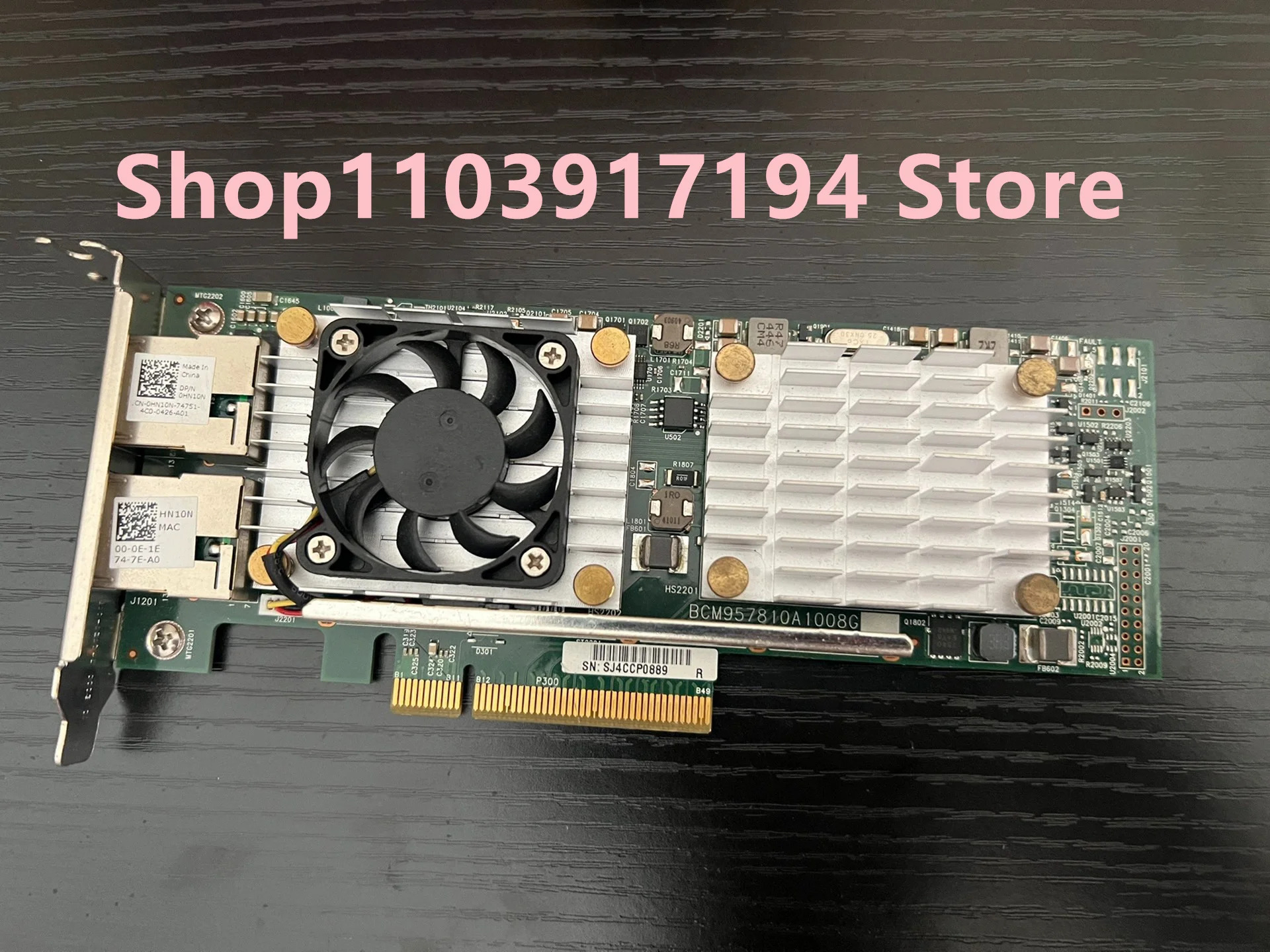 DELL 57810A 10Gb 듀얼 포트기가비트 네트워크 카드 0W1GCR 0HN10N