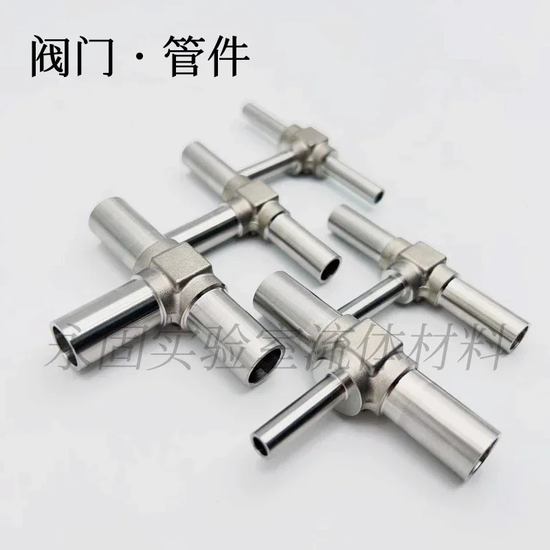 316L 스테인리스 스틸 페룰 티 고압 m 6mm 1/8 1/4 3/8 1/2 8mm 은도금 탄화 처리
