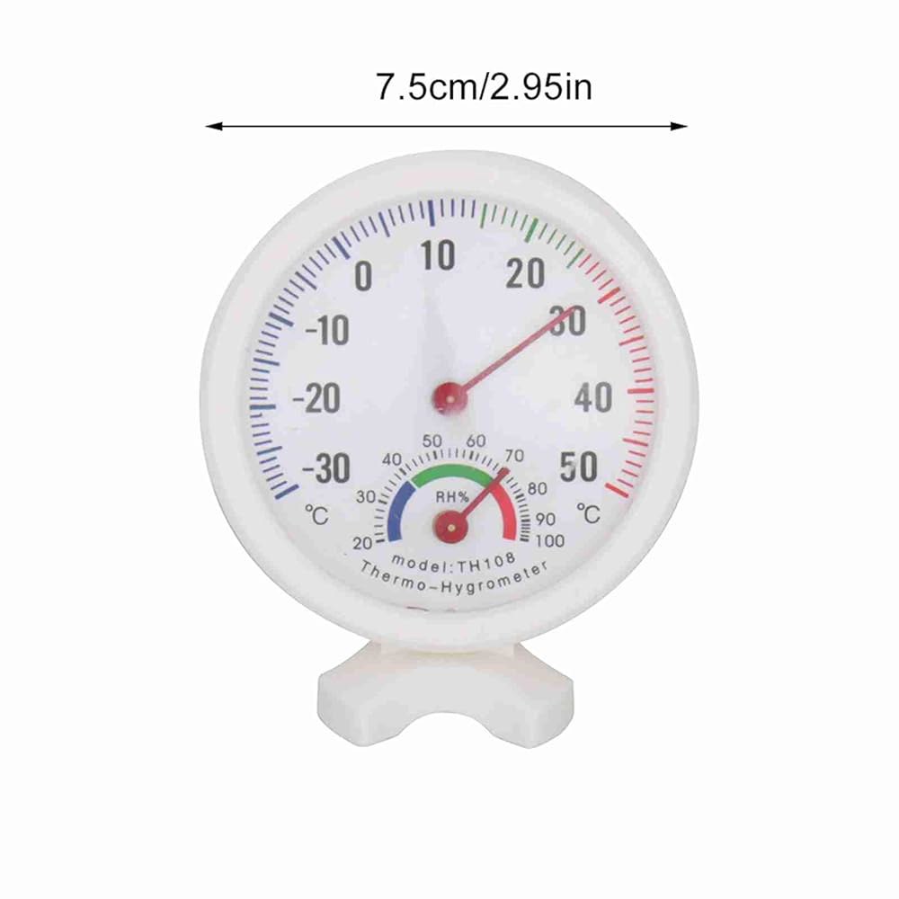 가정, 방, 실외, 사무실, 디스플레이 기계용 미니 실내 온도계, 실외 습도계 아날로그 2 in 1 온도 습도 모니터 게이지 - 상세 이미지 2