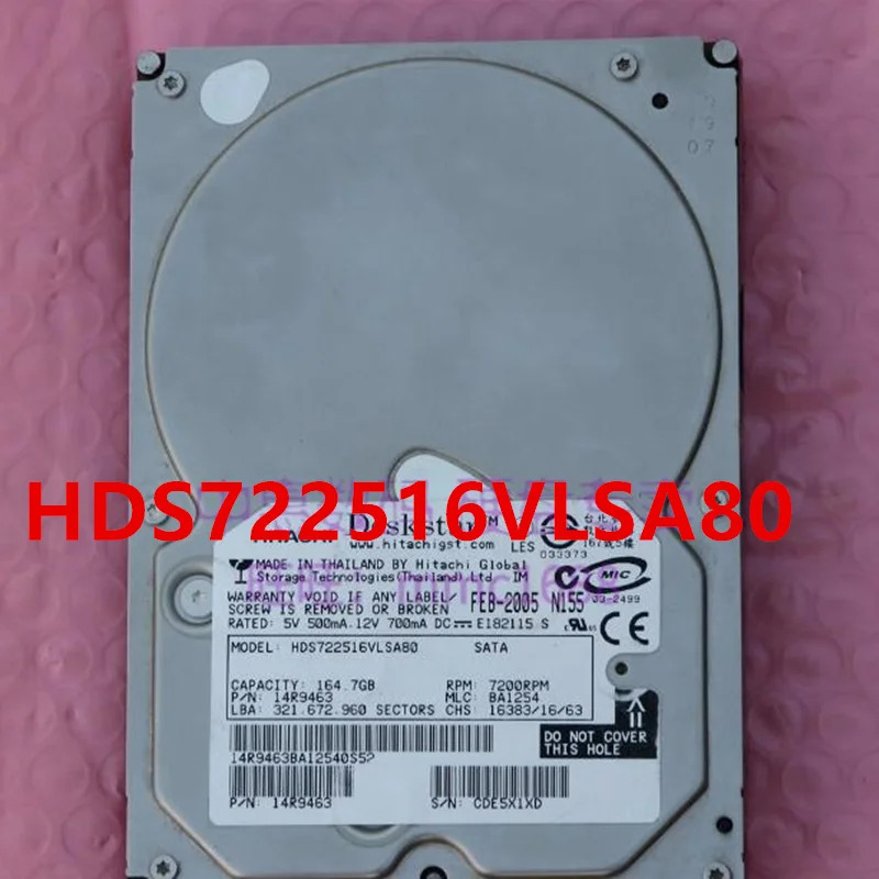 오리지널 하드 HITACHI 250GB SATA 3.5 인치 7200RPM 16MB 데스크탑 HDD HDS722516VLSA80 HDT722525DLA380