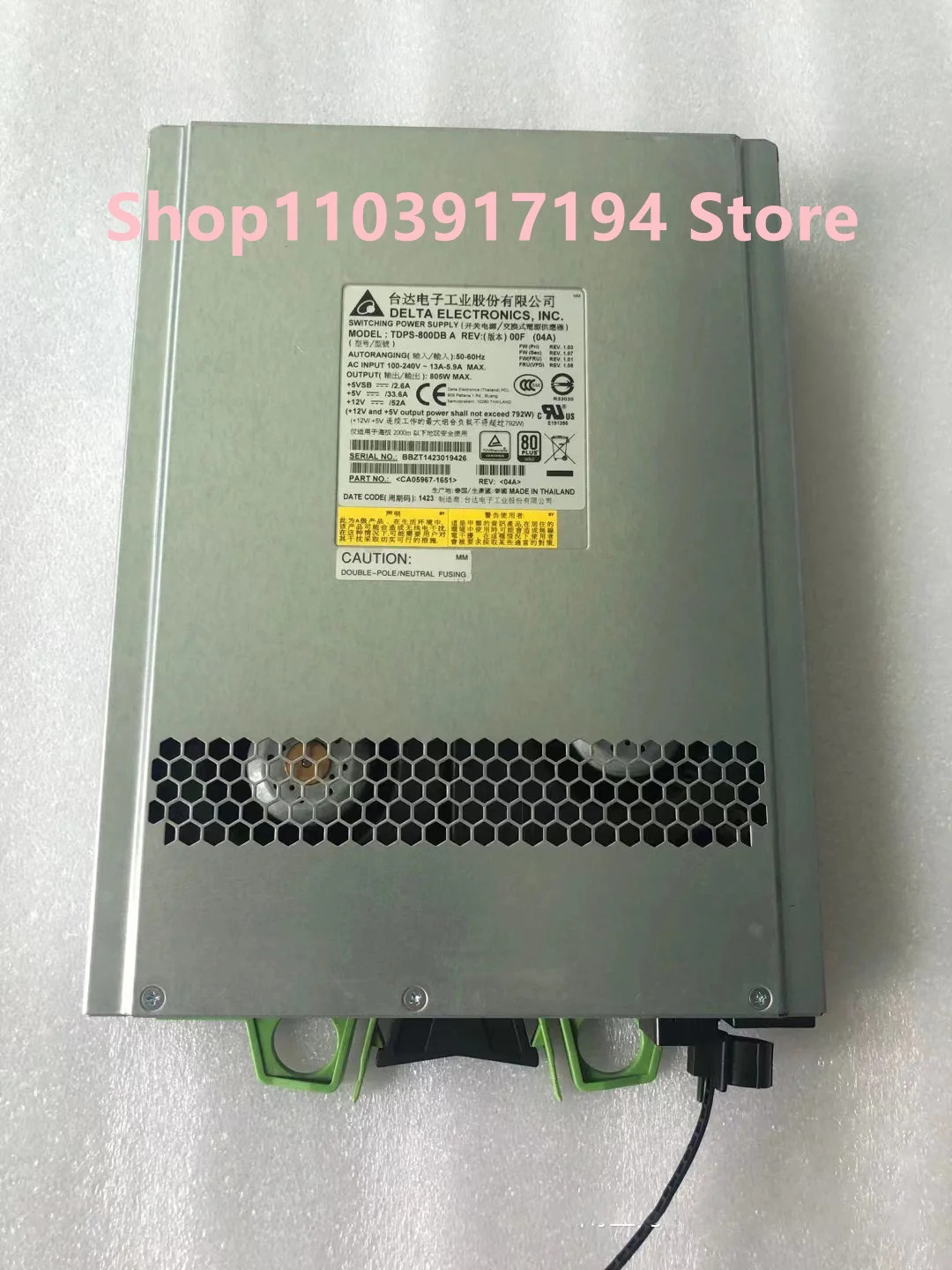 Fujitsu DX100 200 500 S3 전원공급장치 CA05967-1651 TDPS-800DB A 800W