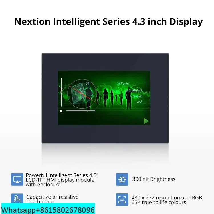4.3 Nextion 지능형 모듈 NX4827P043-011R-Y 저항막 HMI 터치 디스플레이인클로저 포함