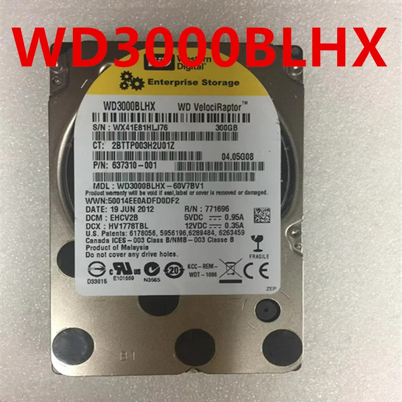 WD 300GB SATA 2.5인치 10000RPM 32MB 하드 드라이브 WD3000BLHX거새